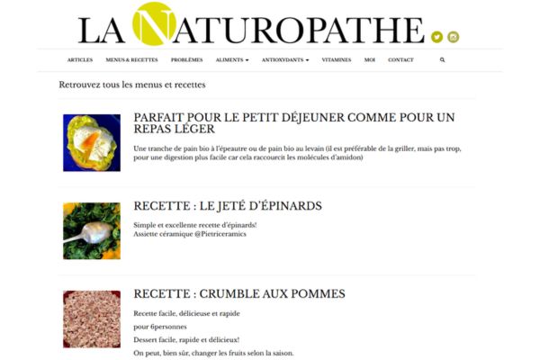 recette de naturopathie